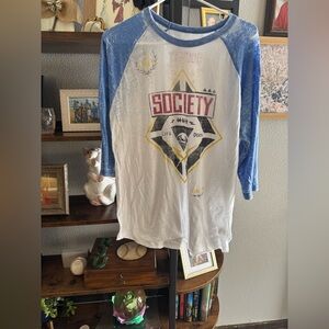 Buckle, Society quarter sleeve tee. Thin and can be layered size L.